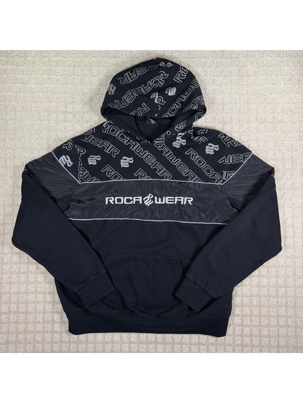 Rocawear Black Logo Hoodie M